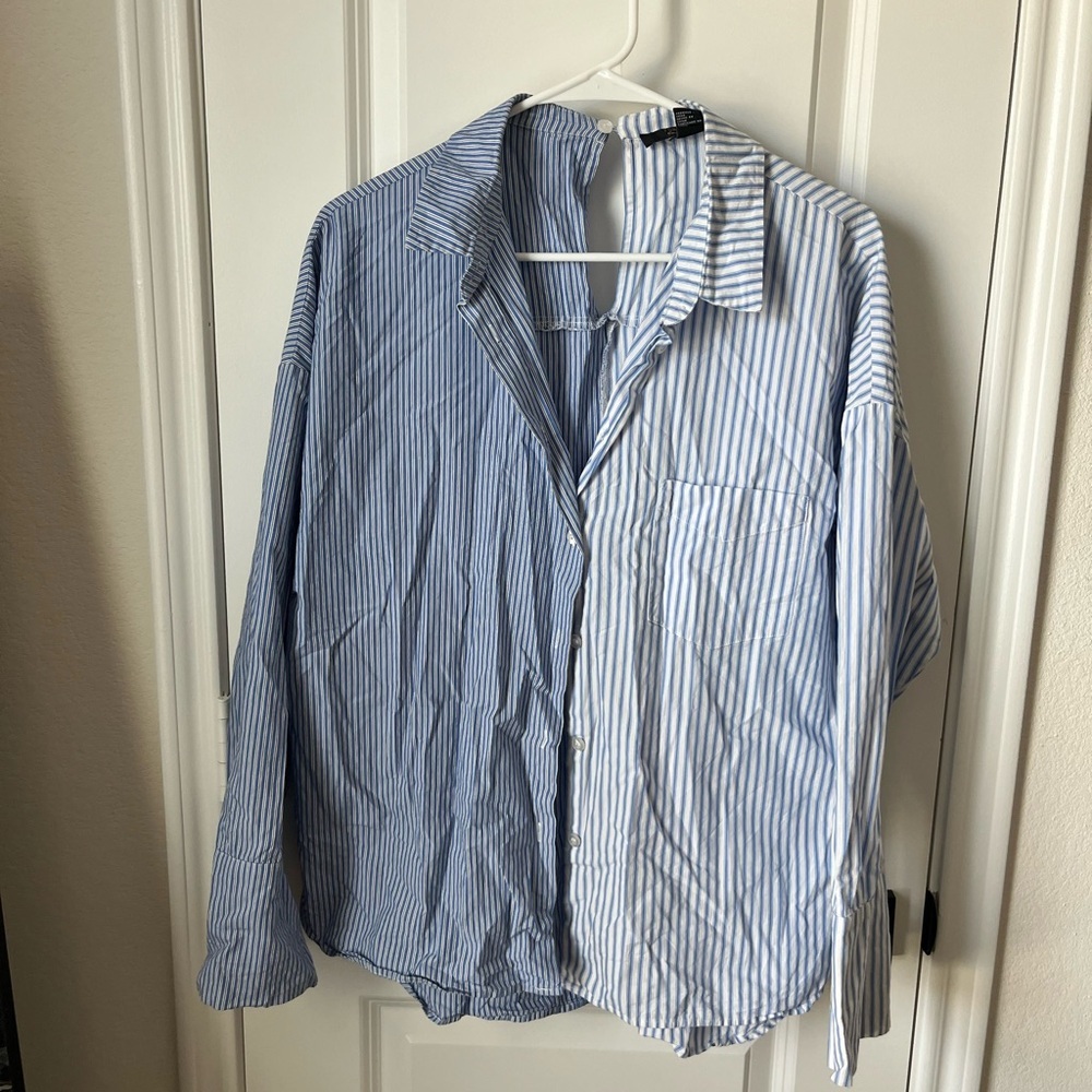 Women’s 2-in-1 Collar/Off Shoulder Button Down